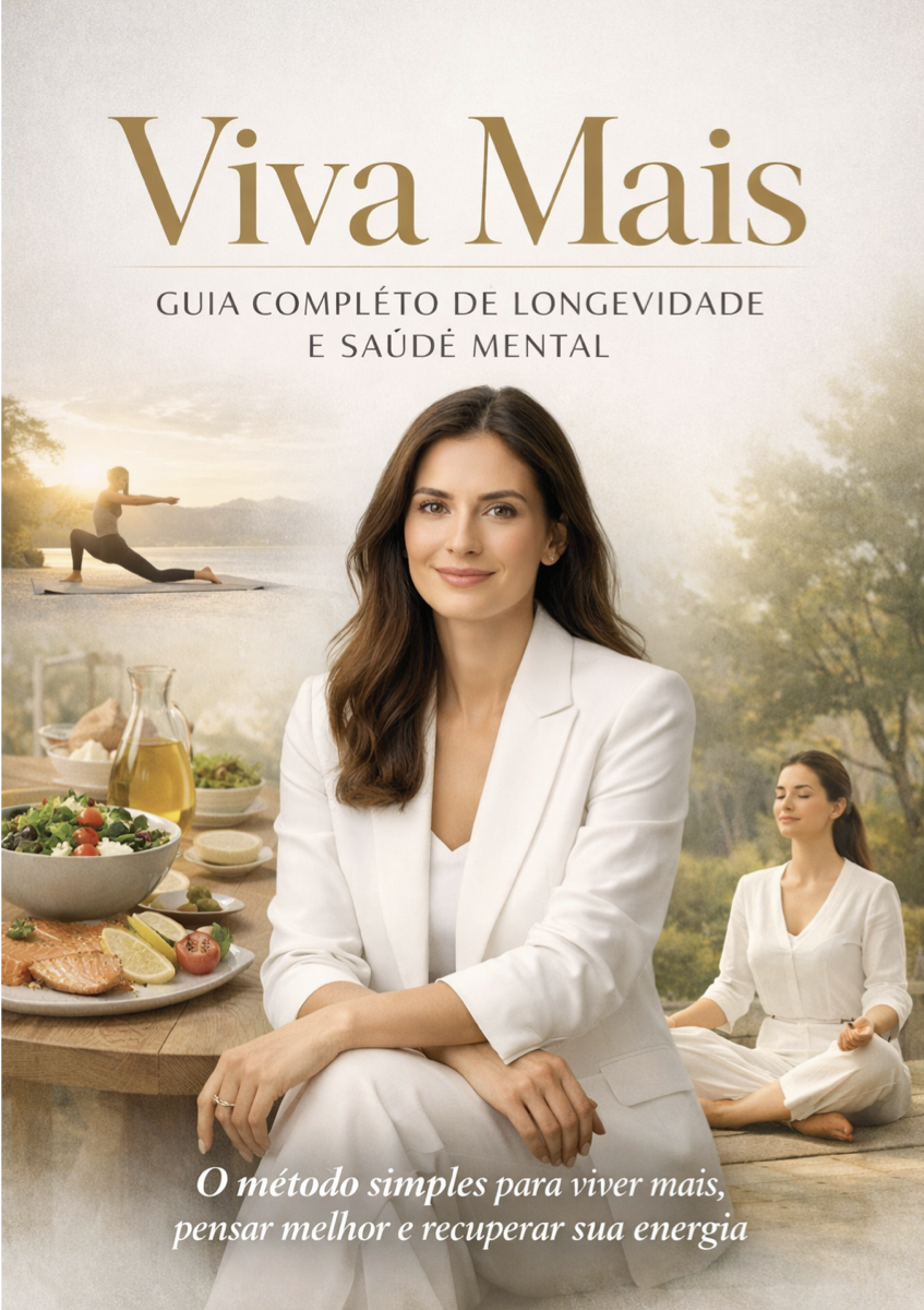 Capa do livro Viva Mais: Guia Completo de Longevidade e Saúde Mental